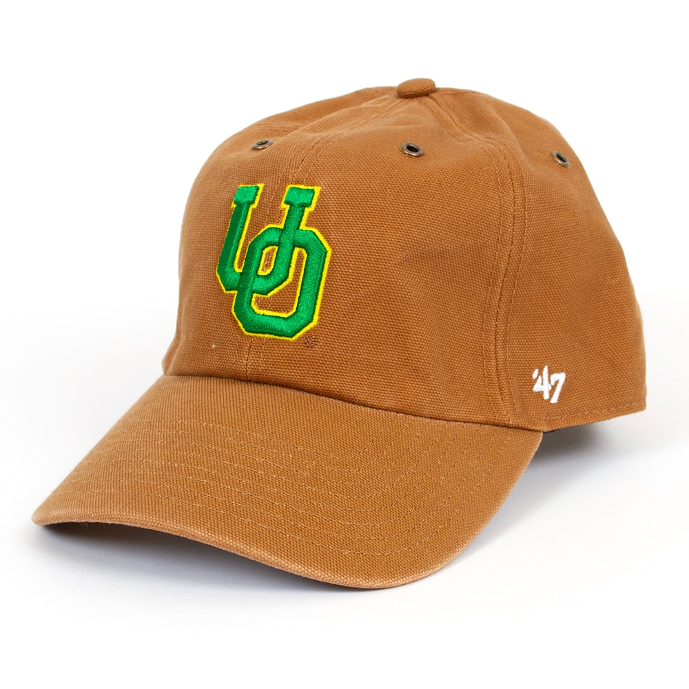 Interlocking UO, Carhartt, Brown, Curved Bill, Cotton, Accessories, Unisex, 47 Brand, Clean-up, Adjustable, Hat, 1005868